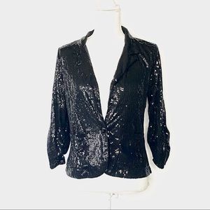 Sequin Black Blazer